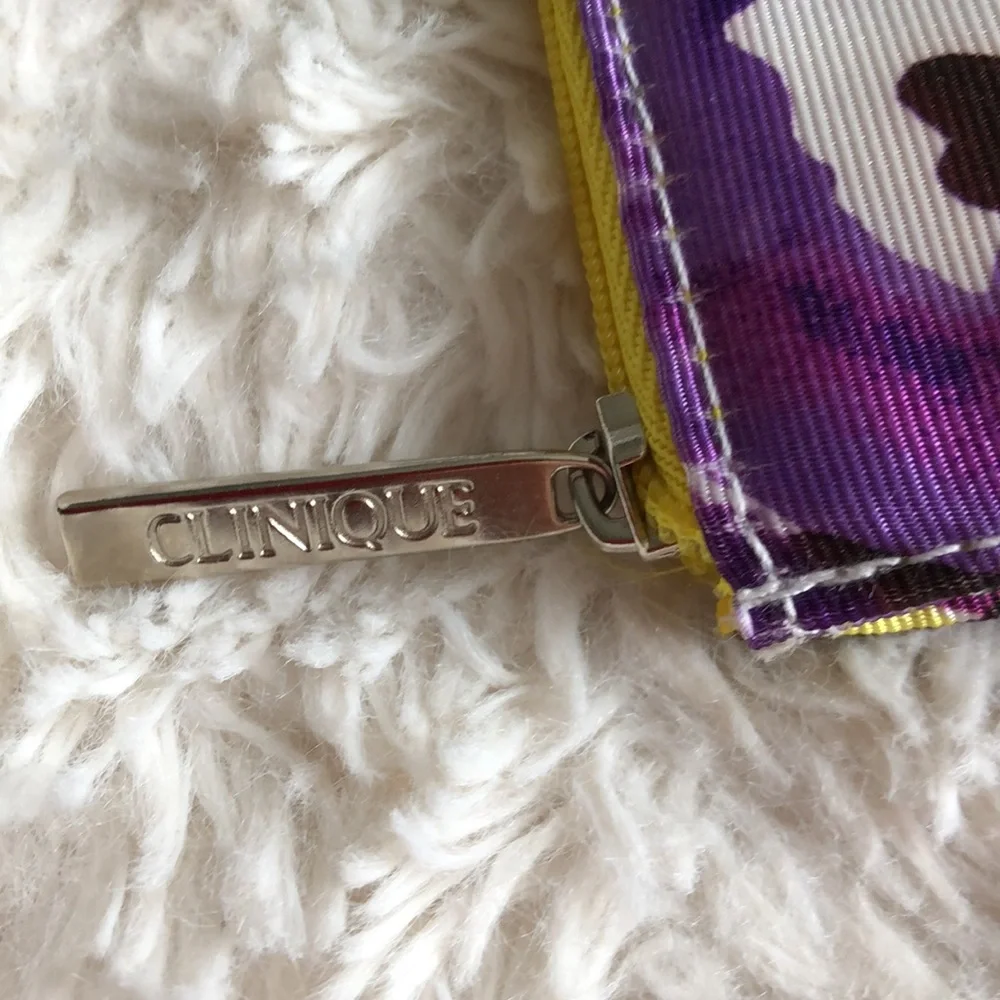 Clinique floral cosmetic bag